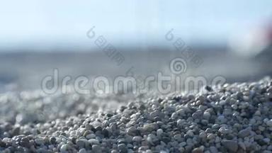 近景观沙和砾石<strong>海滩图片</strong>